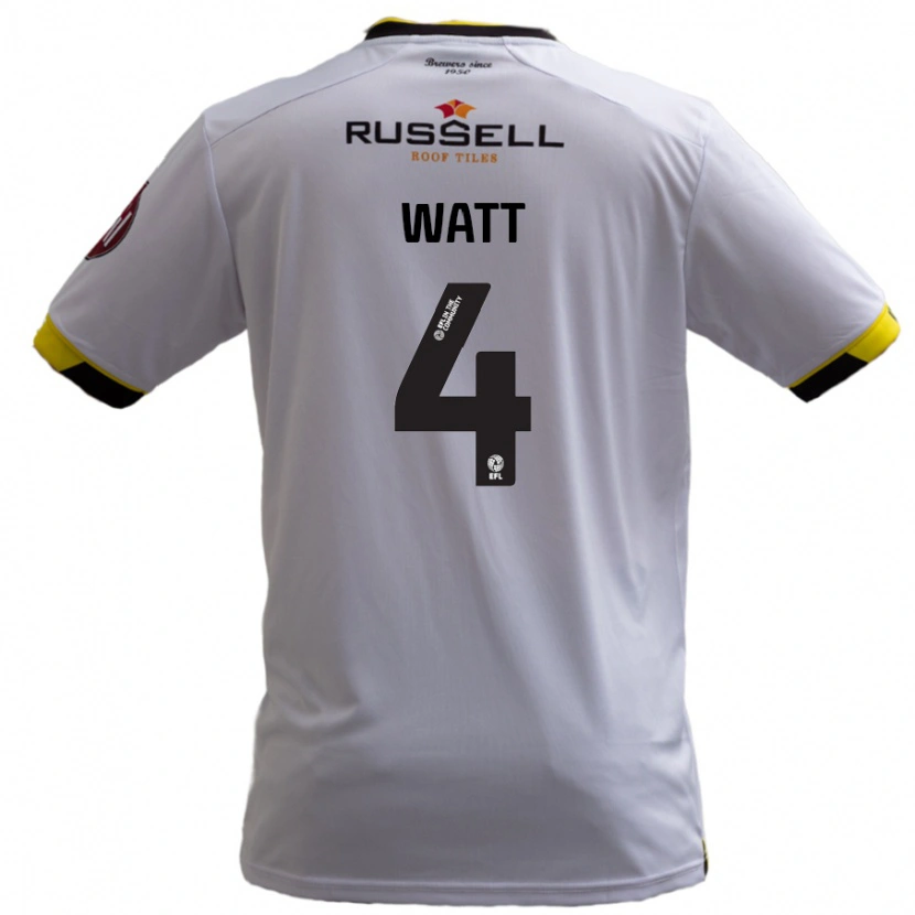 Danxen Kinder Elliot Watt #4 Weiß Auswärtstrikot Trikot 2024/25 T-Shirt Schweiz