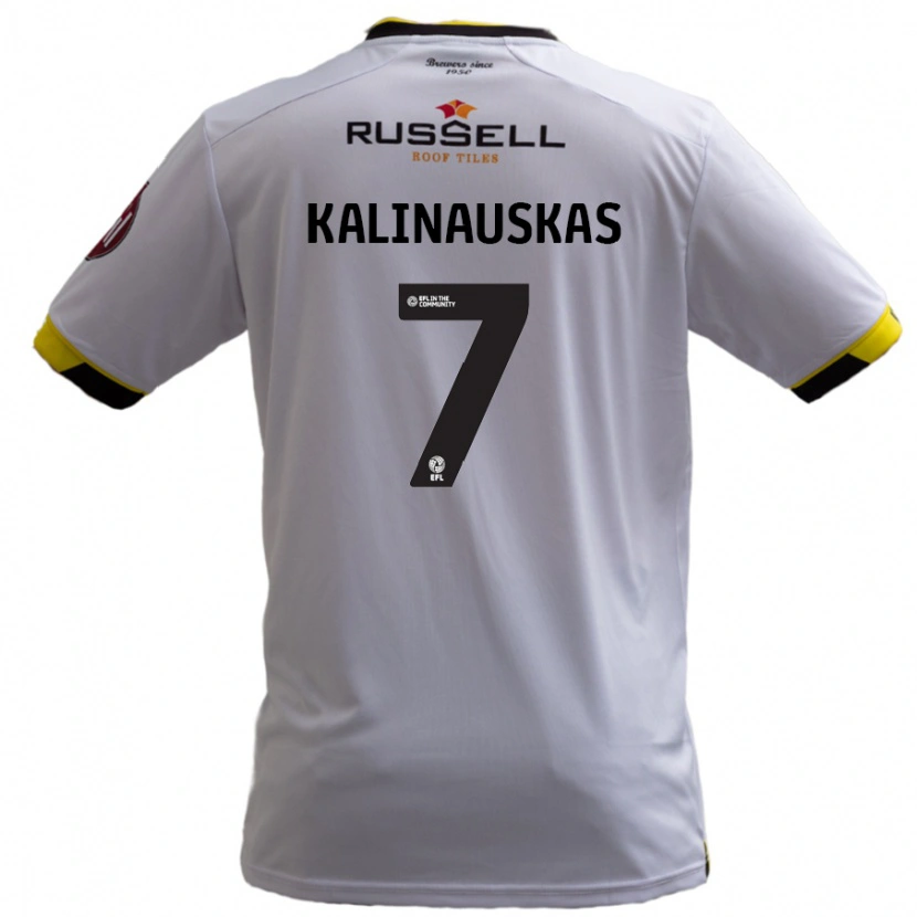 Danxen Kinder Tomas Kalinauskas #7 Weiß Auswärtstrikot Trikot 2024/25 T-Shirt Schweiz