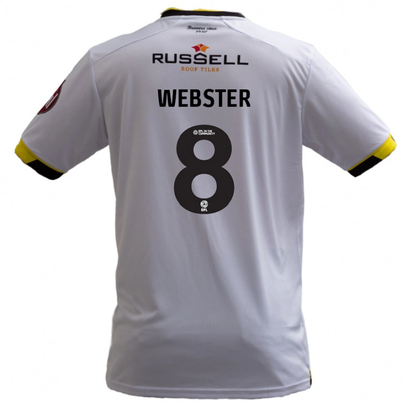 Danxen Kinder Charlie Webster #8 Weiß Auswärtstrikot Trikot 2024/25 T-Shirt Schweiz