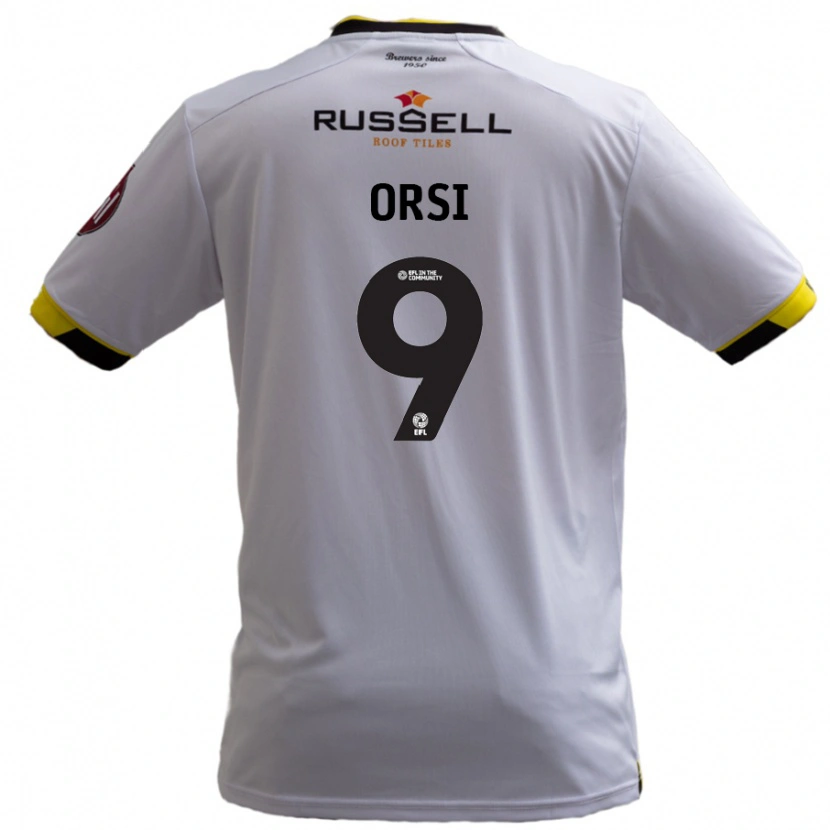 Danxen Kinder Danilo Orsi #9 Weiß Auswärtstrikot Trikot 2024/25 T-Shirt Schweiz