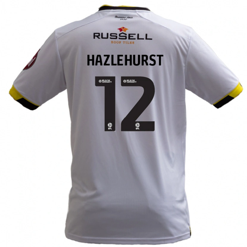 Danxen Kinder Jack Hazlehurst #12 Weiß Auswärtstrikot Trikot 2024/25 T-Shirt Schweiz