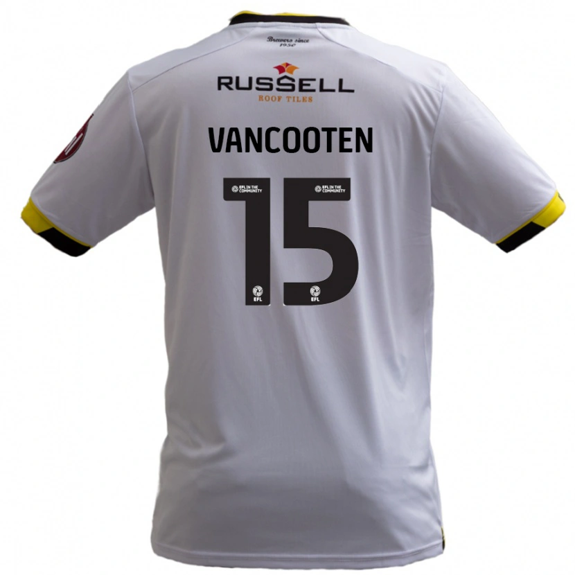 Danxen Kinder Terence Vancooten #15 Weiß Auswärtstrikot Trikot 2024/25 T-Shirt Schweiz