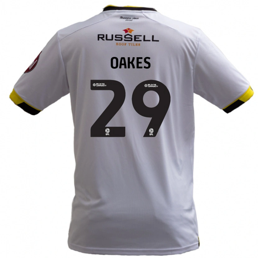 Danxen Kinder Toby Oakes #29 Weiß Auswärtstrikot Trikot 2024/25 T-Shirt Schweiz