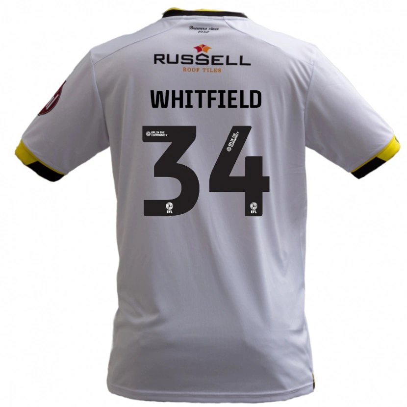 Danxen Kinder Ben Whitfield #34 Weiß Auswärtstrikot Trikot 2024/25 T-Shirt Schweiz