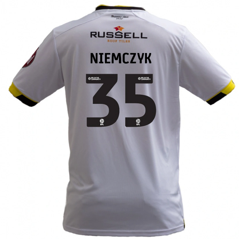 Danxen Kinder Jakub Niemczyk #35 Weiß Auswärtstrikot Trikot 2024/25 T-Shirt Schweiz