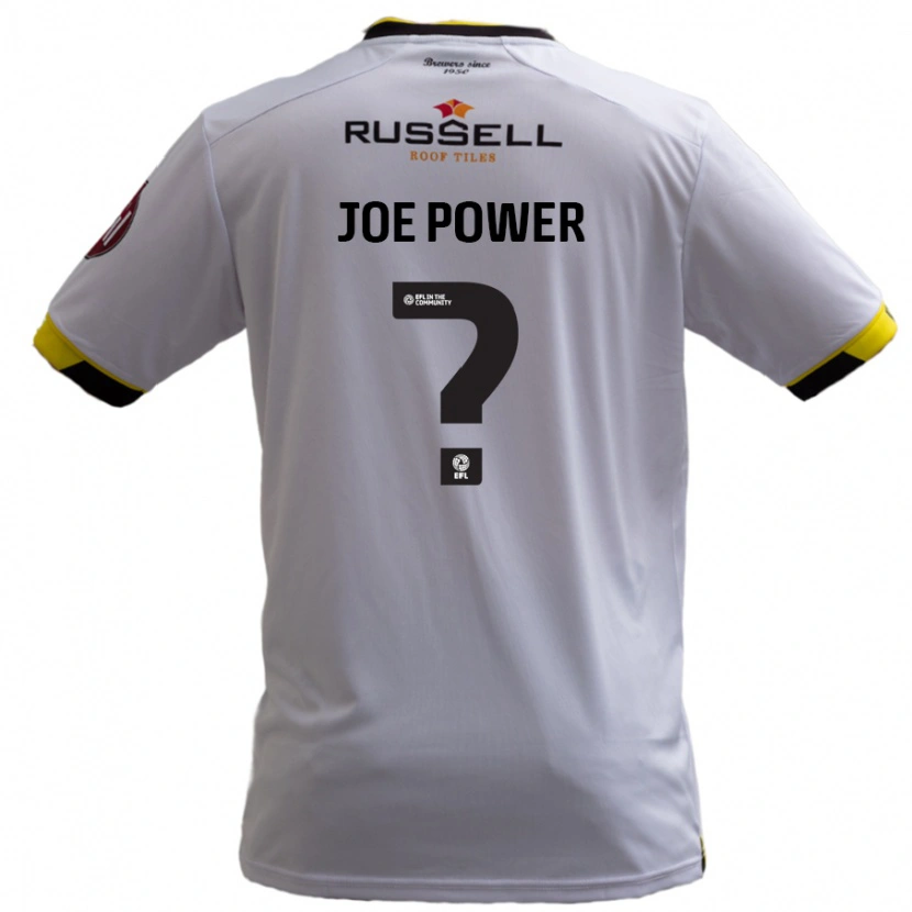 Danxen Kinder John Joe Power #0 Weiß Auswärtstrikot Trikot 2024/25 T-Shirt Schweiz