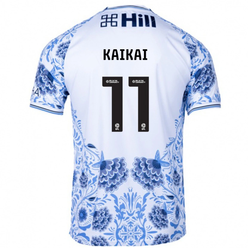 Danxen Kinder Sullay Kaikai #11 Weiß Blau Auswärtstrikot Trikot 2024/25 T-Shirt Schweiz