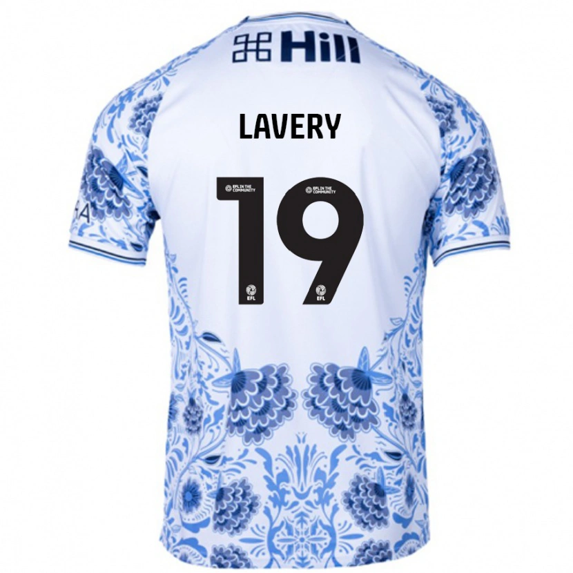 Danxen Kinder Shayne Lavery #19 Weiß Blau Auswärtstrikot Trikot 2024/25 T-Shirt Schweiz