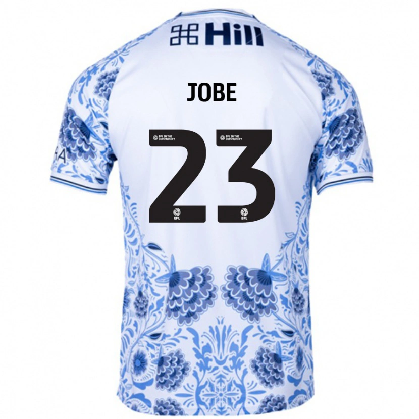 Danxen Kinder Mamadou Jobe #23 Weiß Blau Auswärtstrikot Trikot 2024/25 T-Shirt Schweiz