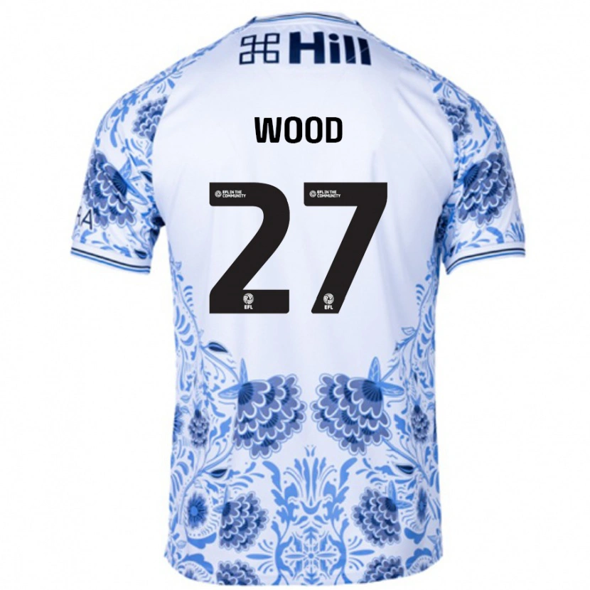 Danxen Kinder Zoe Wood #27 Weiß Blau Auswärtstrikot Trikot 2024/25 T-Shirt Schweiz