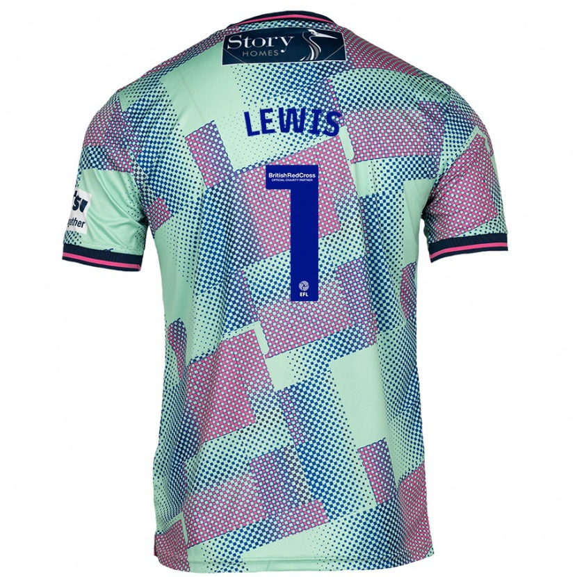 Danxen Kinder Harry Lewis #1 Grün Auswärtstrikot Trikot 2024/25 T-Shirt Schweiz