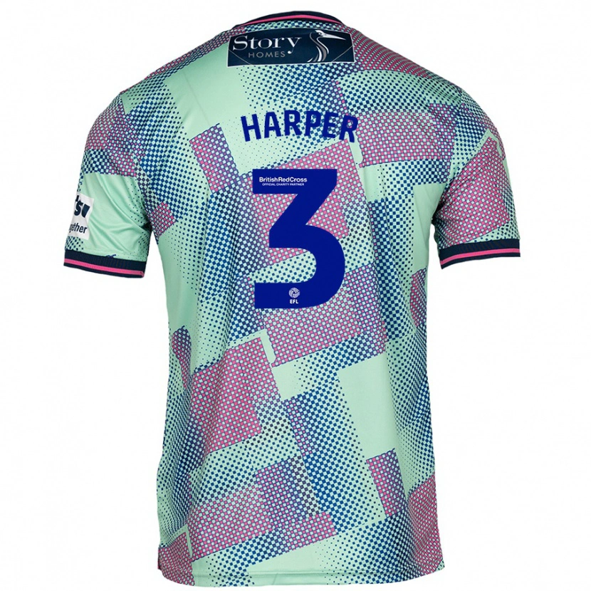 Danxen Kinder Cameron Harper #3 Grün Auswärtstrikot Trikot 2024/25 T-Shirt Schweiz