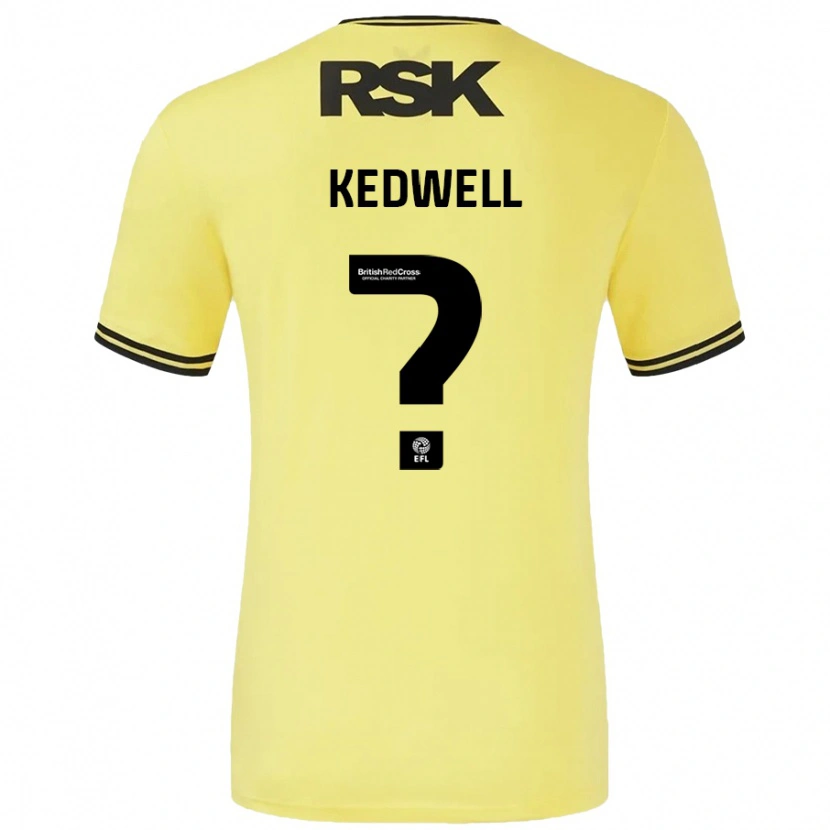 Danxen Kinder Harvey Kedwell #0 Gelb Schwarz Auswärtstrikot Trikot 2024/25 T-Shirt Schweiz