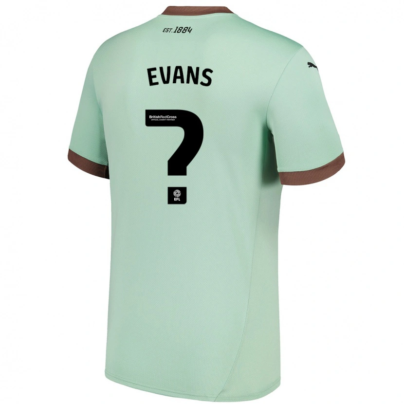 Danxen Kinder Harry Evans #0 Blassgrün Auswärtstrikot Trikot 2024/25 T-Shirt Schweiz