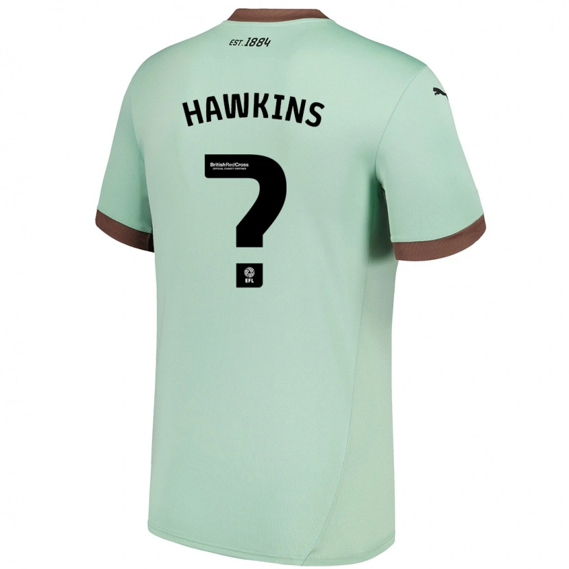 Danxen Kinder Harry Hawkins #0 Blassgrün Auswärtstrikot Trikot 2024/25 T-Shirt Schweiz