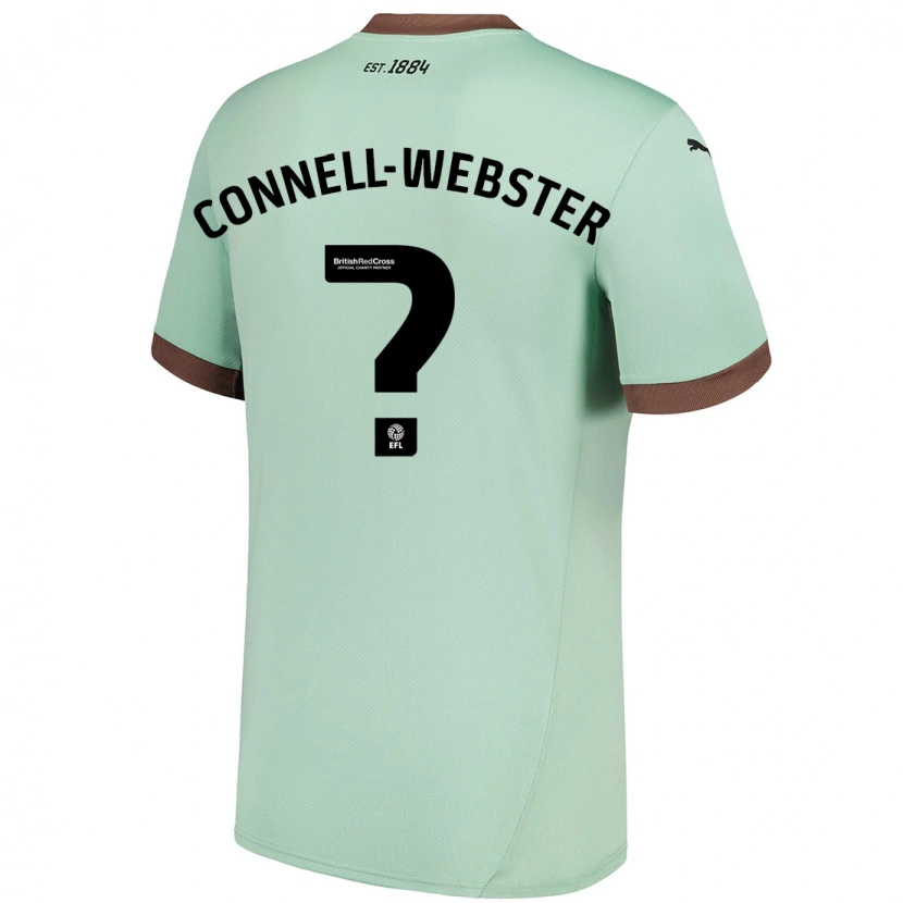 Danxen Kinder Braidy Connell-Webster #0 Blassgrün Auswärtstrikot Trikot 2024/25 T-Shirt Schweiz