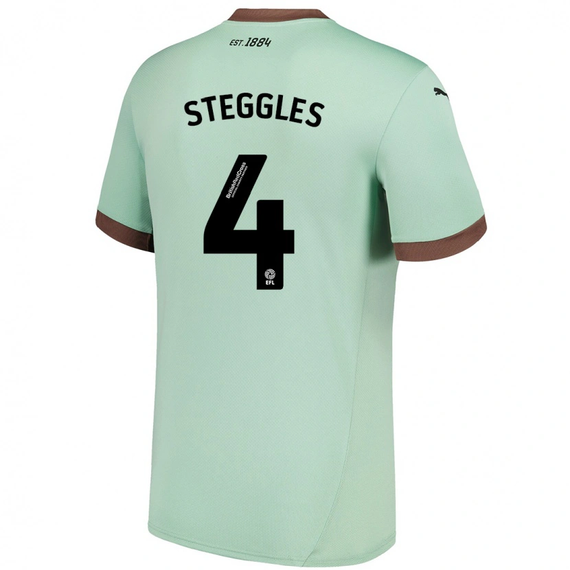 Danxen Kinder Charlotte Steggles #4 Blassgrün Auswärtstrikot Trikot 2024/25 T-Shirt Schweiz