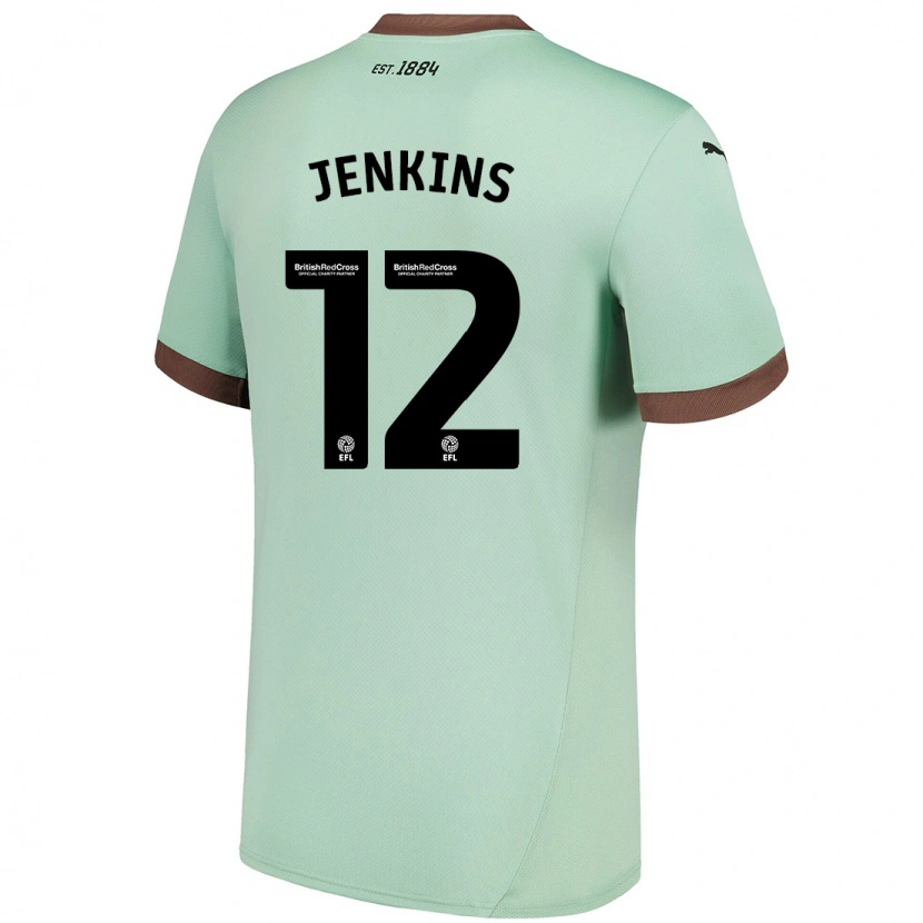 Danxen Kinder Camille Jenkins #12 Blassgrün Auswärtstrikot Trikot 2024/25 T-Shirt Schweiz