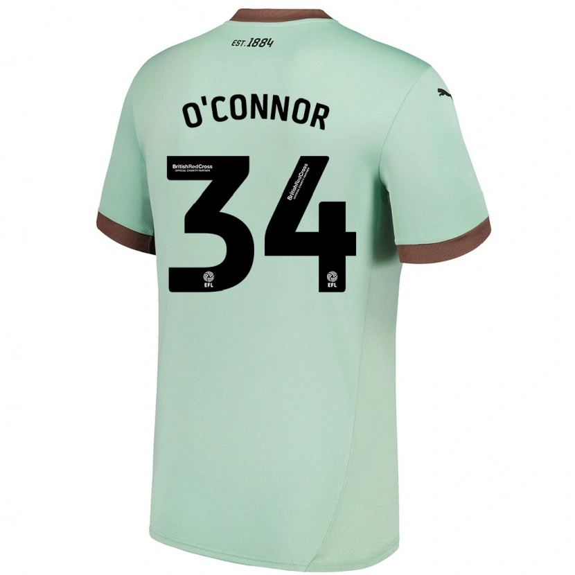 Danxen Kinder Dolcie O'connor #34 Blassgrün Auswärtstrikot Trikot 2024/25 T-Shirt Schweiz