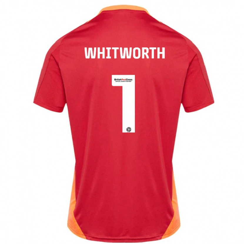 Danxen Kinder Joe Whitworth #1 Blau Cremeweiß Auswärtstrikot Trikot 2024/25 T-Shirt Schweiz