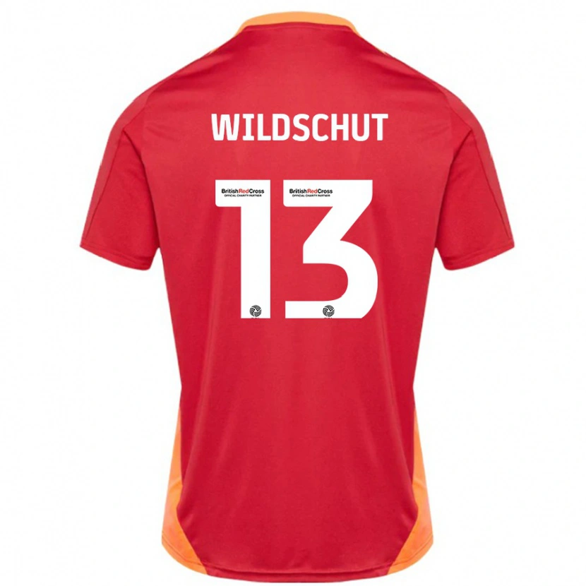 Danxen Kinder Yanic Wildschut #13 Blau Cremeweiß Auswärtstrikot Trikot 2024/25 T-Shirt Schweiz