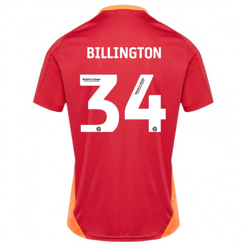 Danxen Kinder Gabe Billington #34 Blau Cremeweiß Auswärtstrikot Trikot 2024/25 T-Shirt Schweiz