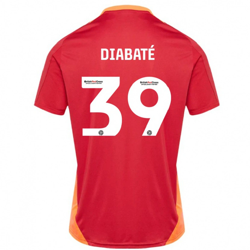 Danxen Kinder Cheick Diabaté #39 Blau Cremeweiß Auswärtstrikot Trikot 2024/25 T-Shirt Schweiz