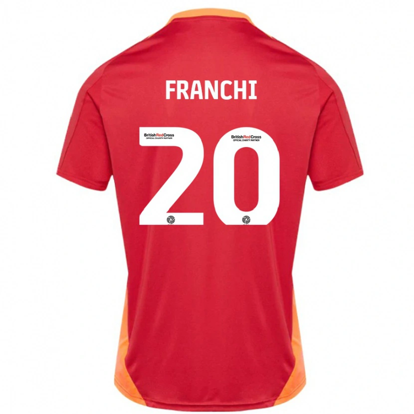 Danxen Kinder Matilda Franchi #20 Blau Cremeweiß Auswärtstrikot Trikot 2024/25 T-Shirt Schweiz