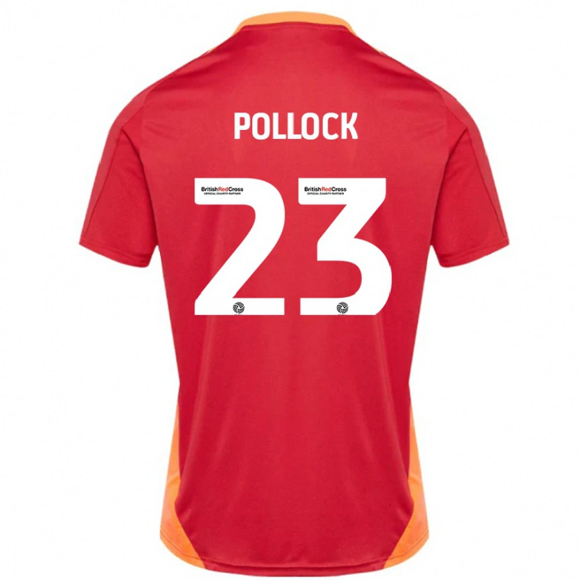 Danxen Kinder Amber Pollock #23 Blau Cremeweiß Auswärtstrikot Trikot 2024/25 T-Shirt Schweiz