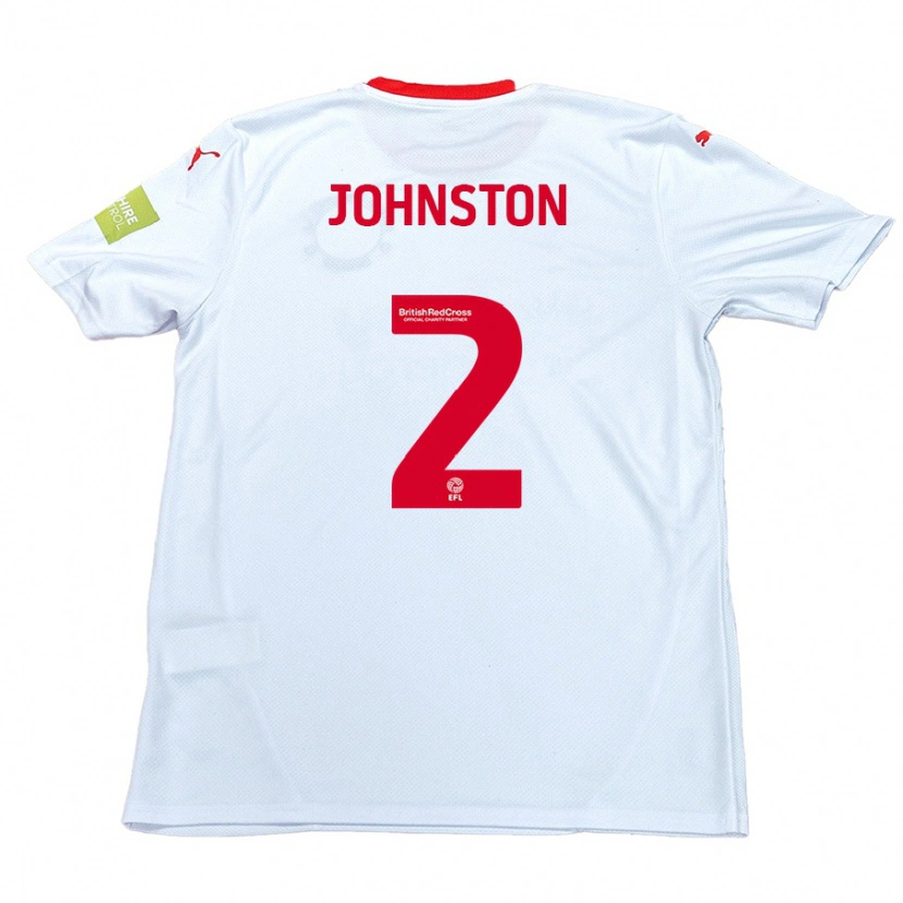 Danxen Kinder Carl Johnston #2 Weiß Auswärtstrikot Trikot 2024/25 T-Shirt Schweiz