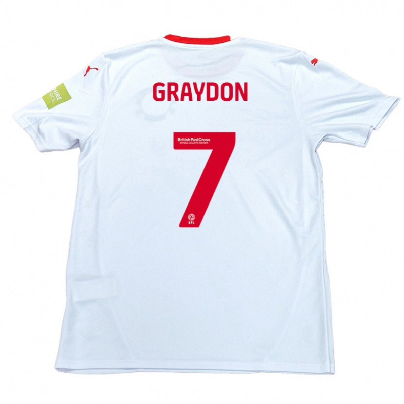 Danxen Kinder Ryan Graydon #7 Weiß Auswärtstrikot Trikot 2024/25 T-Shirt Schweiz