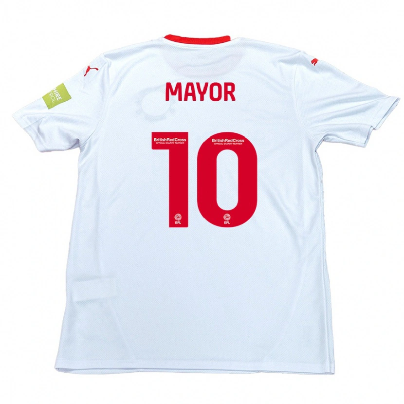 Danxen Kinder Danny Mayor #10 Weiß Auswärtstrikot Trikot 2024/25 T-Shirt Schweiz