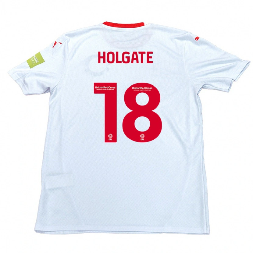 Danxen Kinder Harrison Holgate #18 Weiß Auswärtstrikot Trikot 2024/25 T-Shirt Schweiz