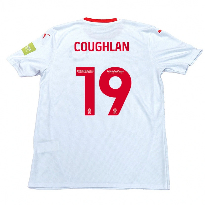 Danxen Kinder Ronan Coughlan #19 Weiß Auswärtstrikot Trikot 2024/25 T-Shirt Schweiz