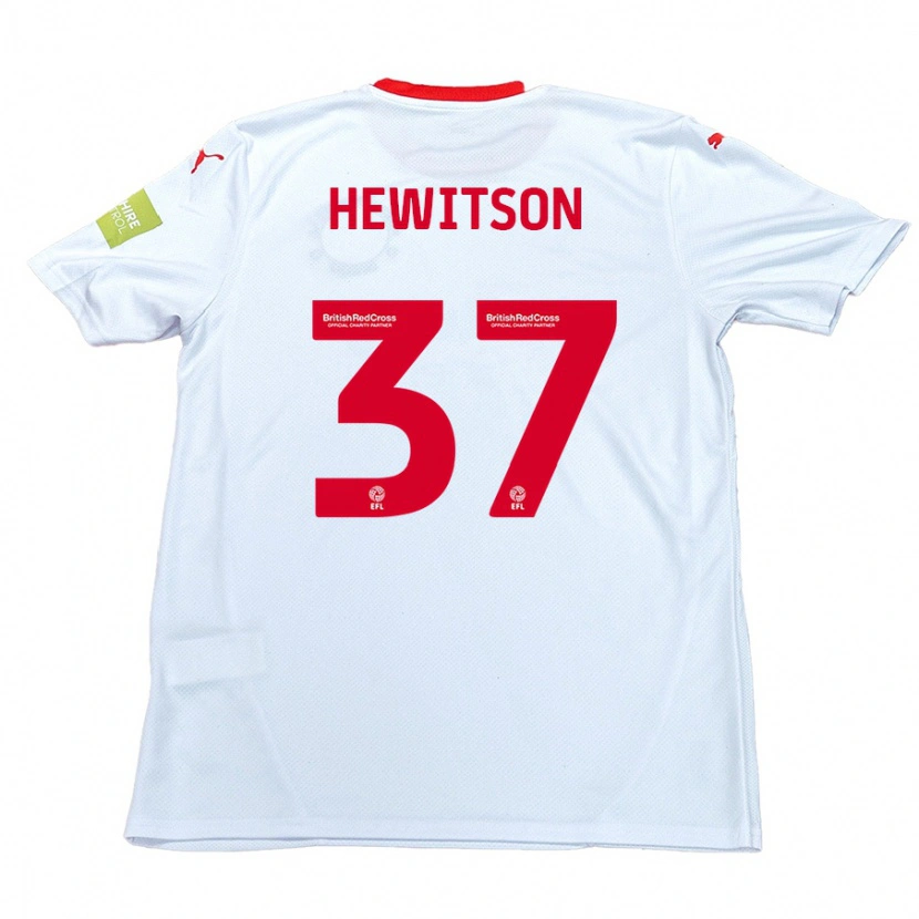 Danxen Kinder Luke Hewitson #37 Weiß Auswärtstrikot Trikot 2024/25 T-Shirt Schweiz