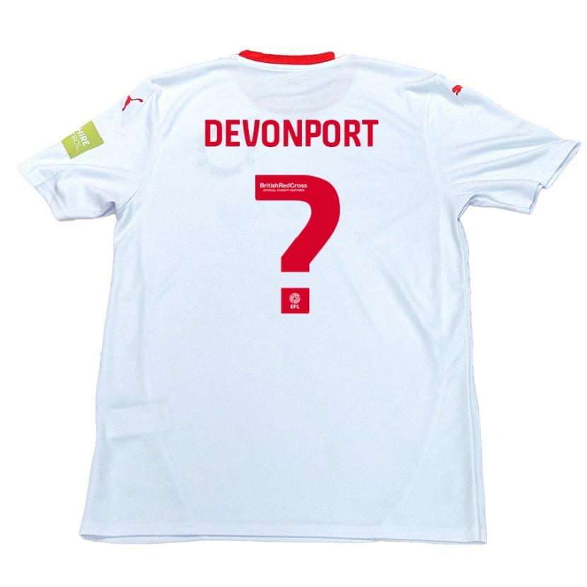 Danxen Kinder Owen Devonport #0 Weiß Auswärtstrikot Trikot 2024/25 T-Shirt Schweiz