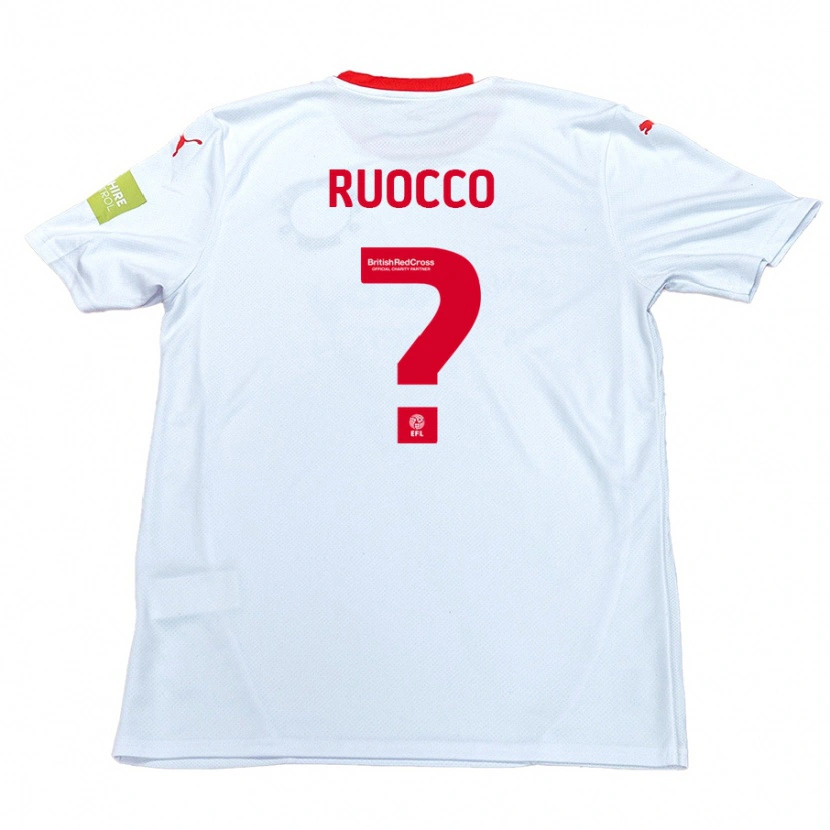 Danxen Kinder Alessio Ruocco #0 Weiß Auswärtstrikot Trikot 2024/25 T-Shirt Schweiz