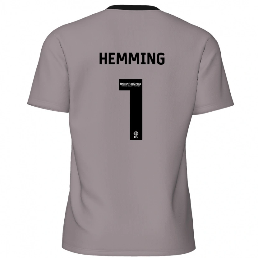 Danxen Kinder Zach Hemming #1 Grau Auswärtstrikot Trikot 2024/25 T-Shirt Schweiz