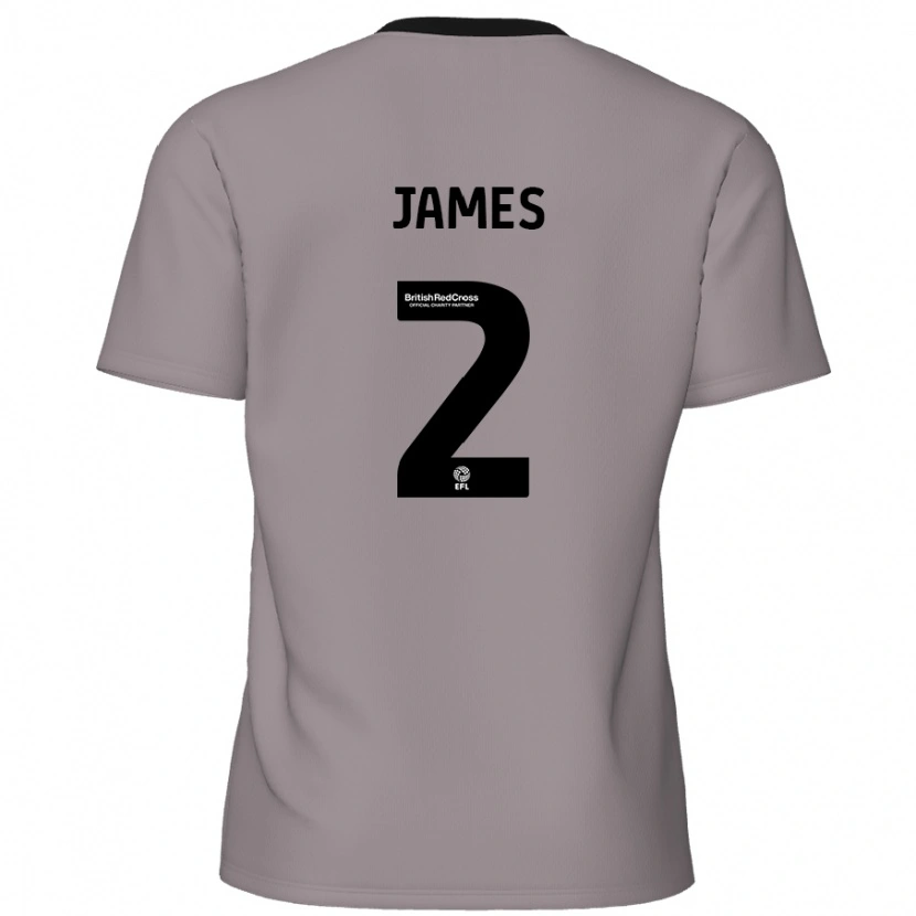 Danxen Kinder Tom James #2 Grau Auswärtstrikot Trikot 2024/25 T-Shirt Schweiz