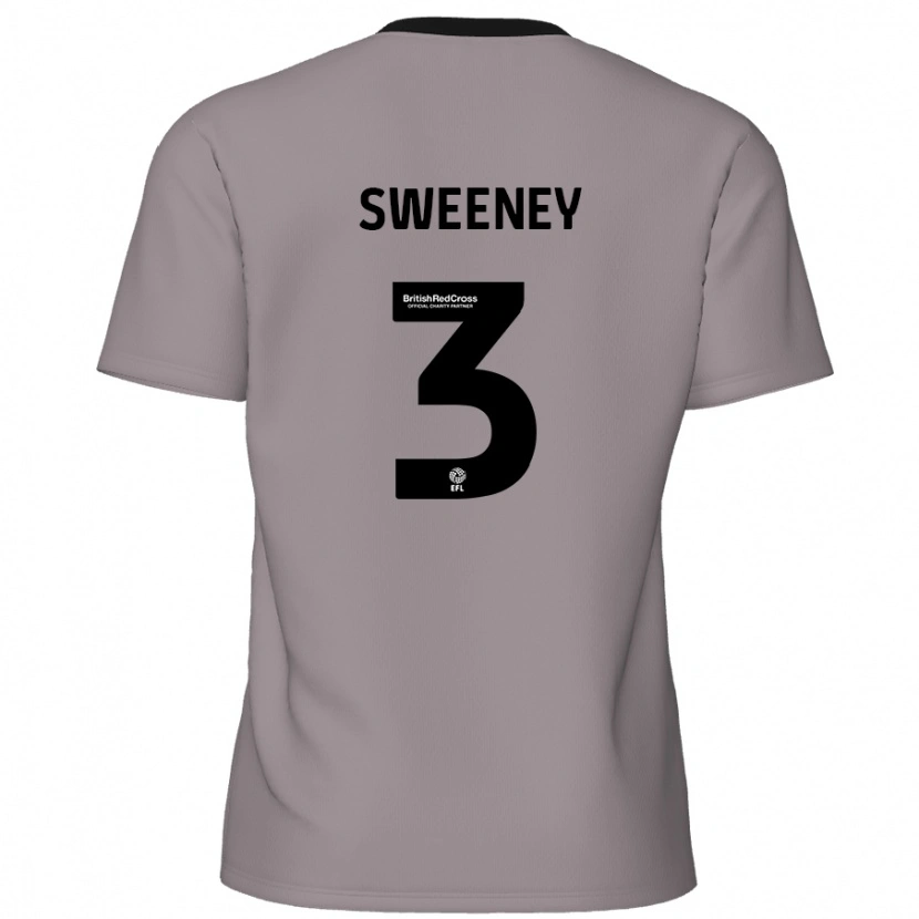 Danxen Kinder Jayden Sweeney #3 Grau Auswärtstrikot Trikot 2024/25 T-Shirt Schweiz