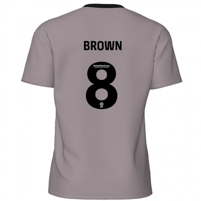 Danxen Kinder Jordan Brown #8 Grau Auswärtstrikot Trikot 2024/25 T-Shirt Schweiz