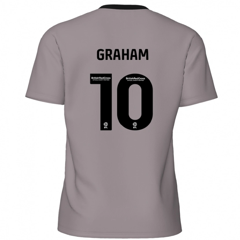 Danxen Kinder Jordan Graham #10 Grau Auswärtstrikot Trikot 2024/25 T-Shirt Schweiz