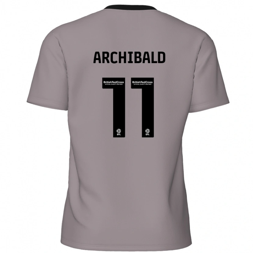 Danxen Kinder Theo Archibald #11 Grau Auswärtstrikot Trikot 2024/25 T-Shirt Schweiz