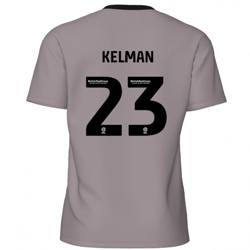 Danxen Kinder Charlie Kelman #23 Grau Auswärtstrikot Trikot 2024/25 T-Shirt Schweiz