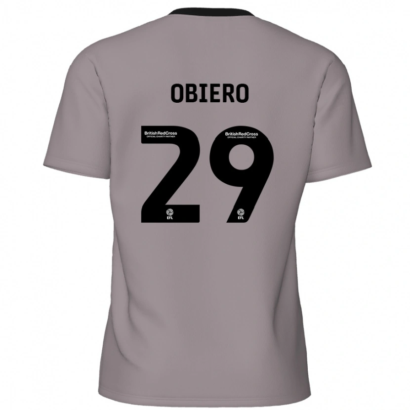 Danxen Kinder Zech Obiero #29 Grau Auswärtstrikot Trikot 2024/25 T-Shirt Schweiz