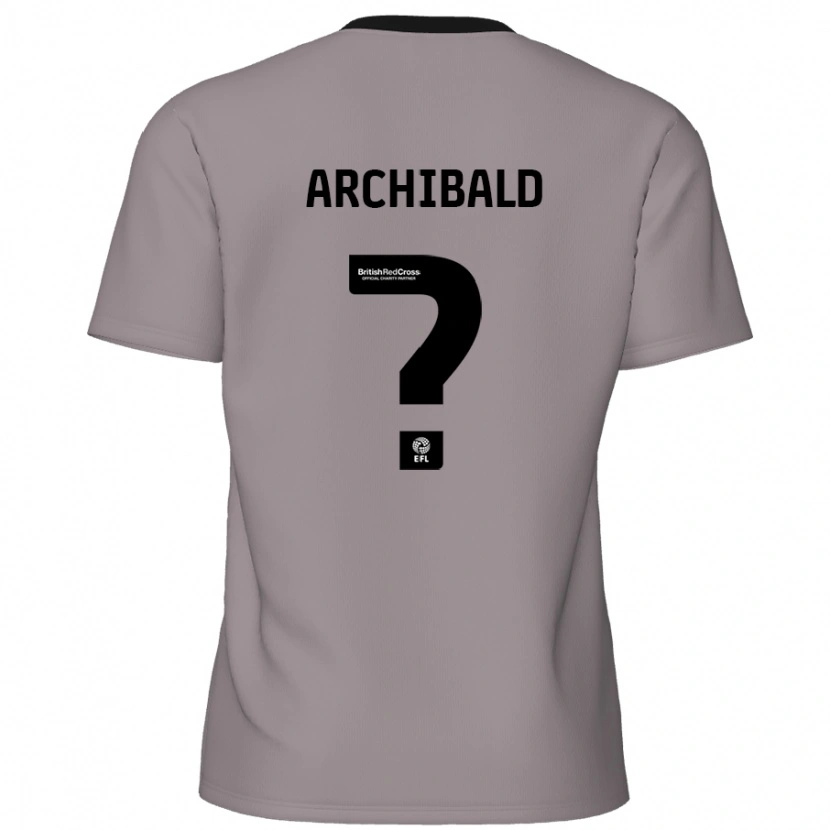 Danxen Kinder Aaron Archibald #0 Grau Auswärtstrikot Trikot 2024/25 T-Shirt Schweiz