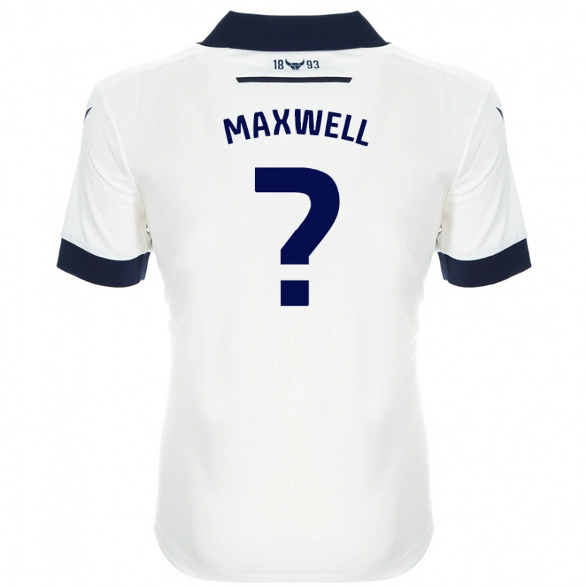 Danxen Kinder Rashane Maxwell #0 Weiß Marineblau Auswärtstrikot Trikot 2024/25 T-Shirt Schweiz