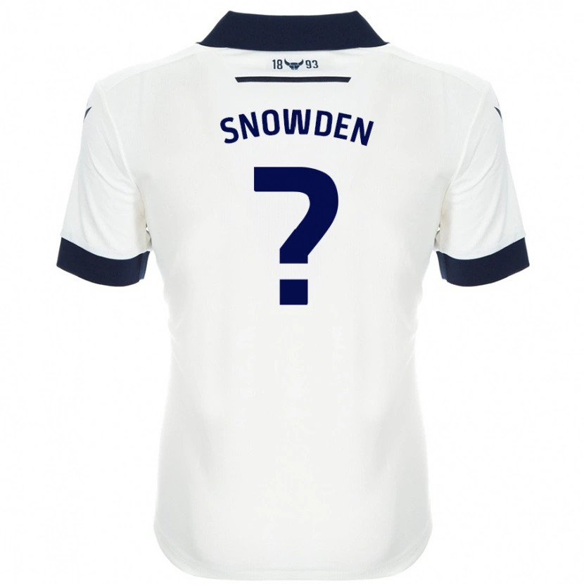 Danxen Kinder Leo Snowden #0 Weiß Marineblau Auswärtstrikot Trikot 2024/25 T-Shirt Schweiz