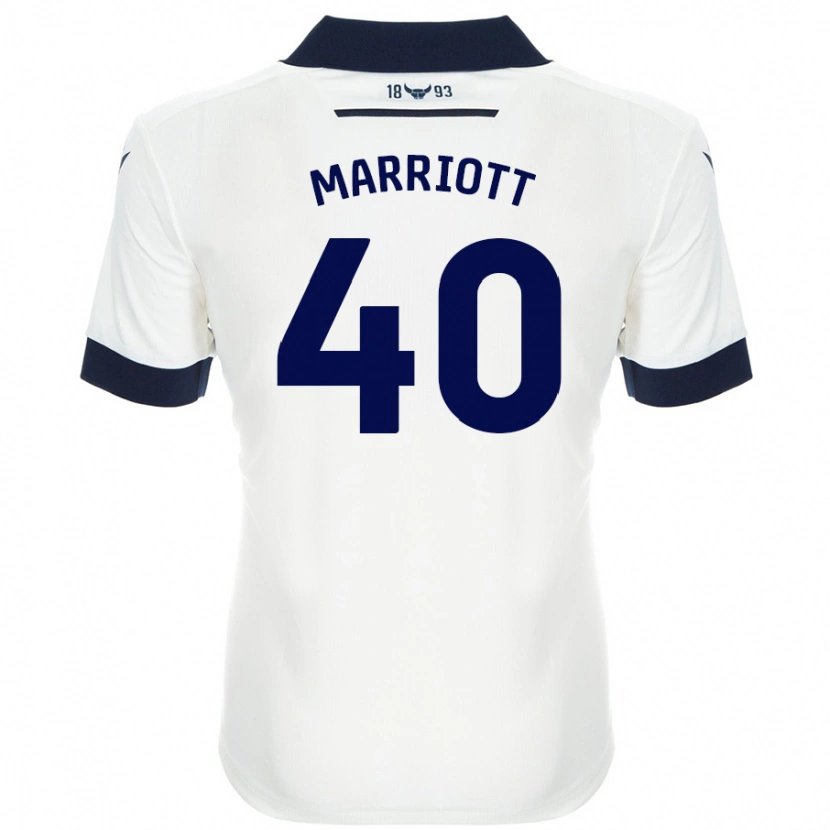 Danxen Kinder Monty Marriott #40 Weiß Marineblau Auswärtstrikot Trikot 2024/25 T-Shirt Schweiz