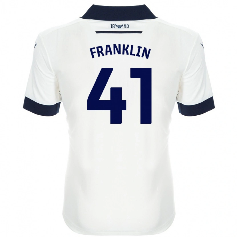 Danxen Kinder George Franklin #41 Weiß Marineblau Auswärtstrikot Trikot 2024/25 T-Shirt Schweiz